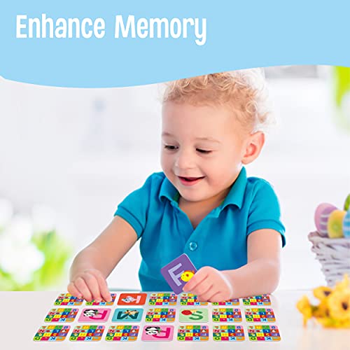 Memory Alphabet Matching Game(26 Pairs of 52 Pieces), Capital Letter