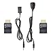 PerryLee 30-60KHZ Dual-Band IR Remote Infrared Extender Emitter Receiver Hidden IR Repeater System Kit Transmitter Cable Kit Over HDMI Signal