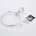AUSWIND Silver Chrome Polished Crystal Towel Rings Brass Wall Mounted With False Clear Crystal Decorate Solid Brass Towel Holder Bathroom Accessories