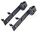 DIYHD MM20D 10FT Rustic Black Double Sliding Barn Door Hardware