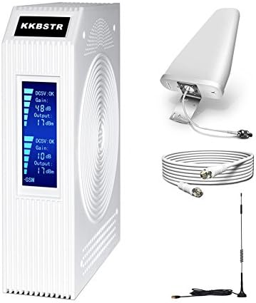 KKBSTR Cell Phone Signal Booster, Verizon 4G LTE Cellular Repeater, Dual Band B2 B13 Home Amplifier Kit