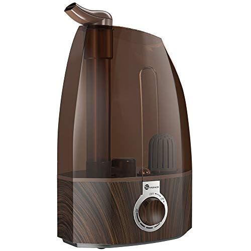 TaoTronics TT-AH002 Ultrasonic Cool Mist Humidifiers for Home Baby Bedroom with Filter, Two 360° Rotatable Nozzles, Classic Dial Knob Control-Coffee (3.5L/0.92 Gallon, US 110V), Brown TaoTronics TT-AH002 Ultrasonic Cool Mist Humidifiers for Home Baby Bedroom with Filter, Two 360° Rotatable Nozzles, Classic Dial Knob Control-Coffee (3.5L/0.92 Gallon, US 110V), Brown