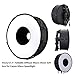 Professional Foldable & Collapsible Speedlight Softbox 45cm/17.7inch Ring Speedlite Flash Diffuser Macro Shoot Round Softbox