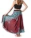 Banjamath@ Women's Long Bohemian Style Gypsy Boho Hippie Skirt (M, Mandala Red)