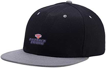 NewCents Patrick Favorite Player Ewing Black Mix Gray Embroidered Logo Adjustable Hiphop Hat Baseball Cap Onesize Teenager
