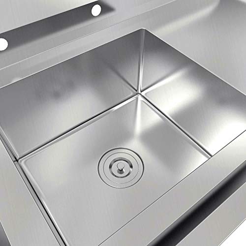 9TRADING 30" New Commercial Grade Stainless Steel Utility Sink Laundry Room Tub Slop Sink