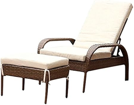 Amazon Com Abbyson Palermo Outdoor Wicker Chaise Lounge With