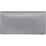 CAROUSELCHECKSGrey Vinyl Checkbook Cover, Top Tear Personal Vinyl Checkbook Cover