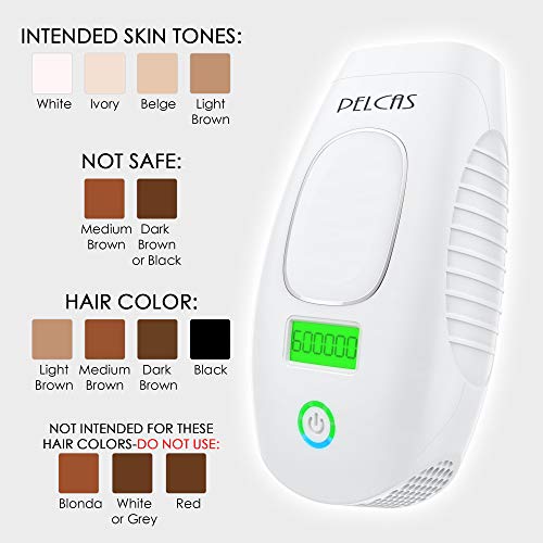 IPL Hair Removal System,PELCAS 600,000 Flashes Light Hair Removal Device Permanent Professional Full Body Hair Removal Epilator, 2 in 1 Functions Strengthen Version for Home Use - Thumbnail 6