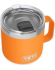YETI Rambler 14 oz Mug, Vacuum Insulated, Stainless Steel with MagSlider Lid, King Crab
