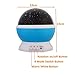 Star Night Light, SOLMORE 4 LED Beads Rotating Starry Night Lighting Lamp Sky Star Moon Projector Lamp with USB Cable for Children Kids Gifts Bedroom Decoration Blue