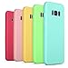 Galaxy S8 Case, Pofesun Ultra [Slim Thin] Flexible TPU Gel Rubber Soft Skin Silicone Protective Case Cover Compatible for Samsung Galaxy S8, 5 Pack-Blue,Pink,Rose,Mint,Yellow
