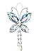 Ganz Butterfly Crystal Expressions with Tassels 7 Inch Acrylic Hanging Figurine (Blue/Pink)