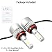 H11 LED Headlight Bulbs, LinkStyle 2PCS Headlight Bulbs Conversion Kit H11 H8 H9 Waterproof 36W 6500K 8000Lumens Super Bright Cool White COB Chips Fog Light Cree Bulb High Low Beam