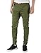 ITALY MORN Mens Chino Joggers Pants Khakis Casual Pants Twill Cotton Slim Fit Black
