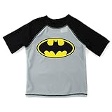 Batman Toddler Grey Swimwear Rash Guard Top