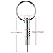 Kohree Bimini Top Quick Release Pin 1/4 inch Diameter w/Lanyard Prevents Loss, Full 316 Stainless Steel, Bimini Top Pin, Boat Marine Hardware with 4 Installation Screws (4 Pack)