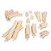 Bigjigs Rail Product Name: Expansion Pack - 24 Pieces Curves and Straights - Compatible with Major Rail Brands