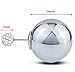 STEVEN G Double Sided Reversible Stainless Steel Ball Stud Earrings Czech Crystals Hand Set High Polished