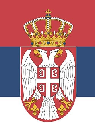 Serbia Flag Notebook - Serbian Flag Book - Serbia Travel Journal: Medium College-Ruled Journey Diary, 110 page, Lined, 6x9 (15.2 x 22.9 cm) Paperback – 10 Jun 2019