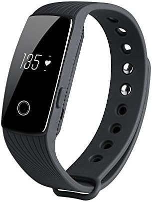 DAEON? iDN107HR Series Heart Rate Fitness Activity Tracker Smart Watch, OLED Screen Smart Bracelet, Cellphone Finding, Loss Prevention and Sedentary Reminder (Black)