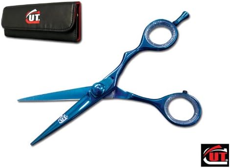 6" Blue CUT Brand Pro Barber Hair Cutting Scissors Shears German Steel 2102BC