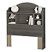 South Shore Savannah 39'' Bookcase Headboard, Twin, Gray Maple