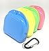 Mouth Guard Case, AIWAYING Orthodontic Dental Retainer Box,Carabiner Hook, Retainer with Case Air Vent Holes Denture Storage Container 4 Pack