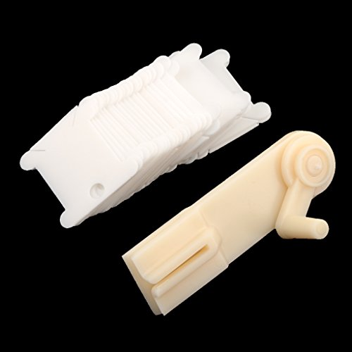 Dovewill Knitting Yarn Fiber Wool Thread Winder Hand Operated Winding Tools with 30 Pieces Plastic Bobbin - Thumbnail 2