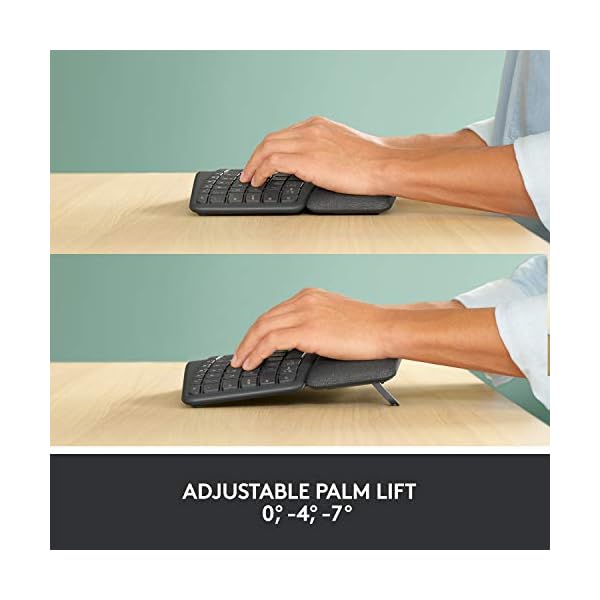 Logitech-ERGO-K860-Wireless-Ergonomic-Keyboard-with-Split-Keyboard-Layout-Wrist-Rest-Support-Natural-Typing-Dark-GreyStain-Resistant-WindowsMac-Bluetooth-USB-Receiver-Included--UK-Layout Logitech ERGO K860 Wireless Ergonomic Keyboard - Split Keyboard Layout, Wrist Rest, Natural Typing, Stain-Resistant…