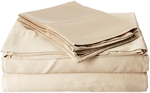 Veratex Contemporary Style Luxurious 100% Micro Tencel 600 Thread Count 4-Piece Bedroom Sheet Set, Queen, Taupe