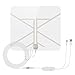 HD TV Antenna, WochiTV 50 Mile Range HD Supply Indoor Digital HDTV Antenna with Detachable Amplified Signal Booster,20ft High Performance Coax Cable for Free All Channel TV Programme(Transparent)
