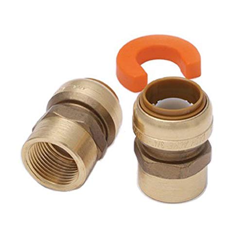 SharkBite 22441LFA Water Heater Installation Kit 3/4 Inch x 3/4 Inch FNPT, Push-to-Connect, PEX, Copper, CPVC