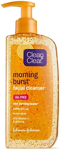 Clean & Clear Morning Burst Facial Cleanser For Skin Care Routines, 8 Fl. Oz. (Pack of 3)