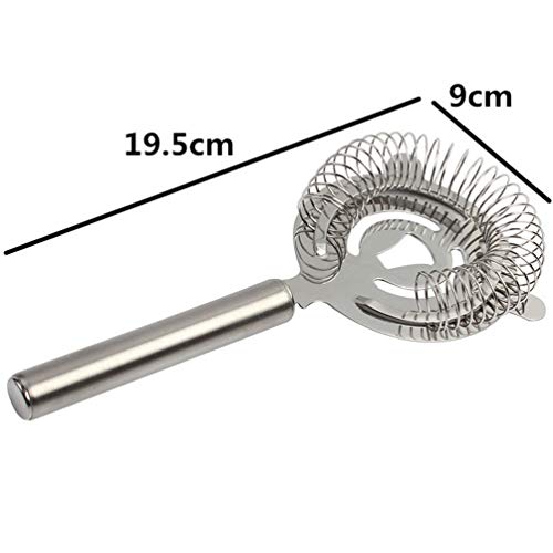 BESTONZON Barsieb Cocktail Strainer, 2Pcs Cocktail Sieb Edelstahl Bar Sieb Colander Strainer Bar Trainer mit Griff – Bild 4