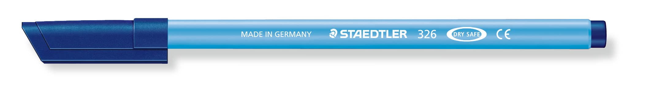 Staedtler 326-30 Noris Club Felt tip pens, Approx. 1.0 mm, Washable, 10 Items in Cardboard Pack, Light Blue