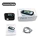 Pulse Oximeter, Finger Portable FDA Approved Digital Blood Oxygen and Pulse Sensor Meter with Alarm SPO2 For Adults and Children (High-end models)