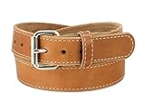 Daltech Force RoughCut - Concealed Carry CCW Natural Leather Gun Belt - 15-17 oz Full Grain Leather Belt
