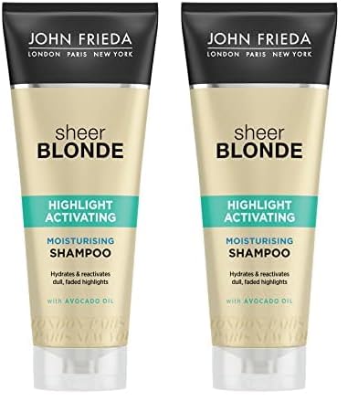John Frieda Highlight Activating For Blonde Hair, Citrus, Moisturising Shampoo, 250 ml (Pack Of 2)