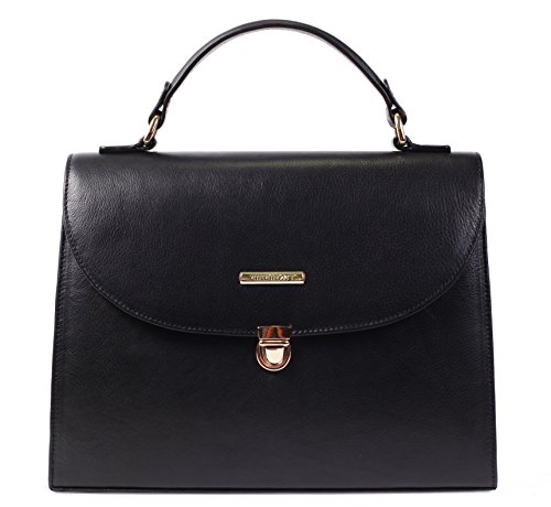 Cincinati Women's Black Tote Handbag w/ Lots of Space, Chic Style for the Office