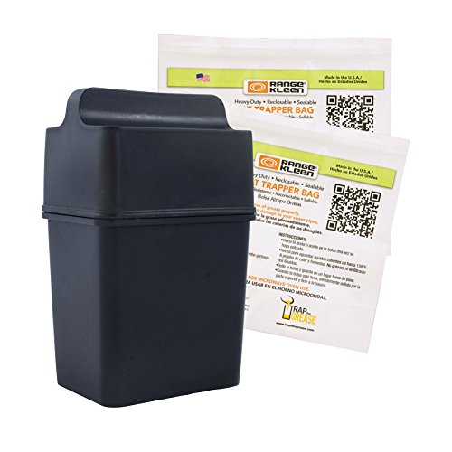 Range Kleen Grease Container for Kitchen “60002 Trap the Grease” Grease Keeper System w/ 2