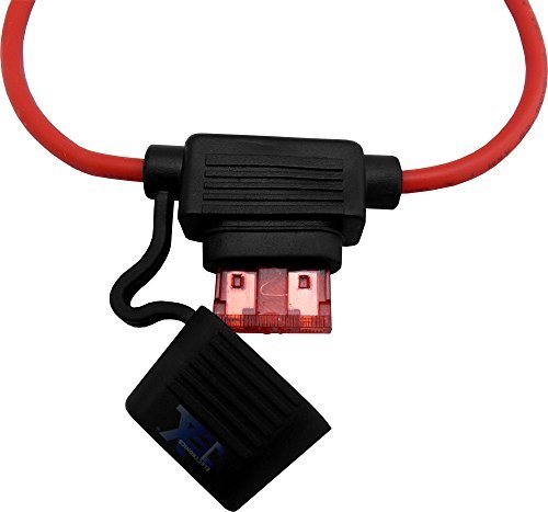 in-Line Car ATC/ATO Blade Fuse Holder Waterproof 12AWG Upto 20A 12V/24V/32V DC