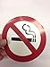 4 Pack of NO SMOKING 4'' Dia Sign Decal Sticker Window Door Wall stop smoke logo. By Highway Traffic Supply