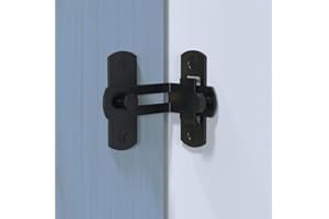 KAFENDA 90 Degree Stainless Steel Bolt Special Door Lock, Right Angle Lock, flip Door Lock, arc Door Buckle, Wood Fence Door Lock