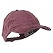 Ladies Washed Cotton Ponytail Cap - Maroon