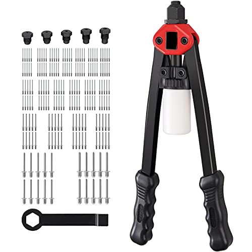 AUTOUTLET 16 Inch Heavy Duty Rivet Gun, Pop Rivet Gun Kit with 200Pcs