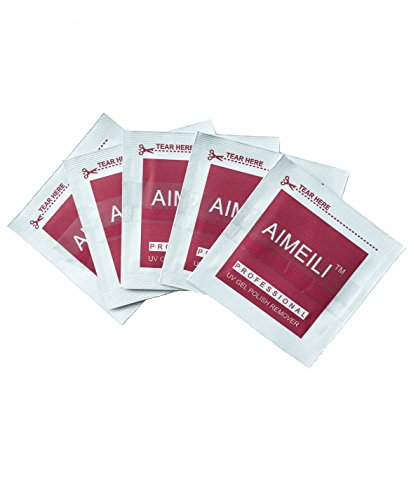 AIMEILI Gel Nail Polish Remover Soak Off Gel Pre Acetone Pads Removal Wraps - Pack Of 200pcs - Thumbnail 4