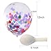 Mudder 12 Inches Colorful Confetti Balloons for Party Ceremony Celebration Decorations