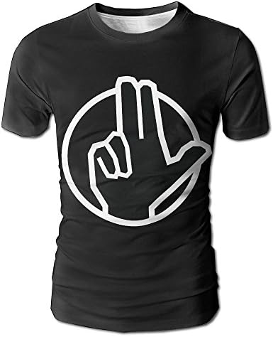 Are One Men's T Shirts 3D Digital Full Print Swag Gesture Finger Design Casual Short Sleeves
