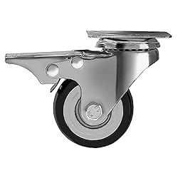 12 Pack 2-Inch Caster Wheels WITH BRAKE Swivel